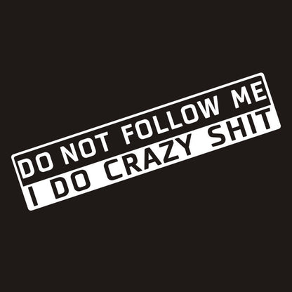 Dekal ´Do Not Follow Me´